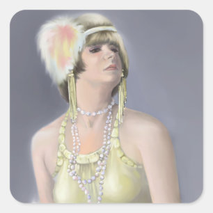 Adesivo Quadrado Sticker Quadrado de Siren de Verão