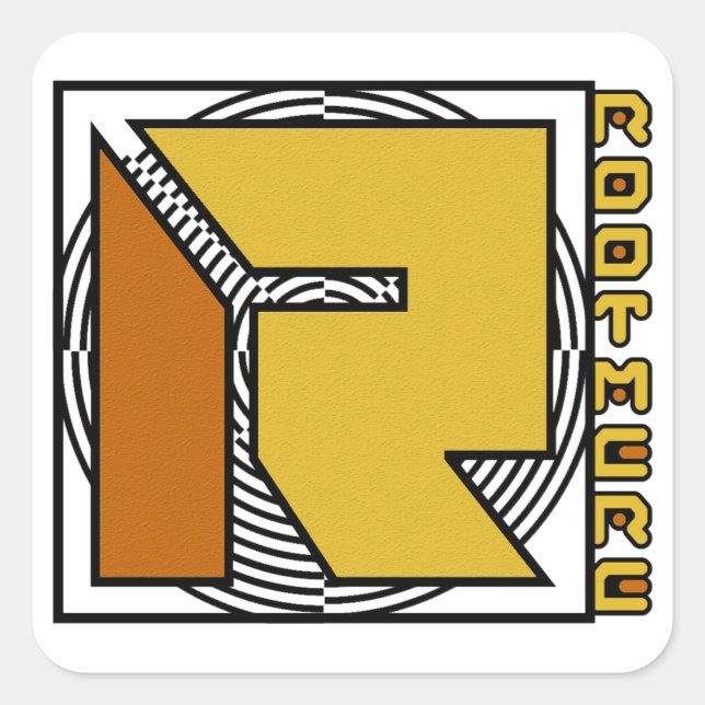 Adesivo Quadrado Sticker, Rootmere Music (Frente)