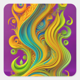 Adesivo Quadrado Stickers for Kids' Party/Celebration