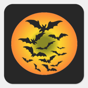 Adesivo Quadrado Stickers Halloween
