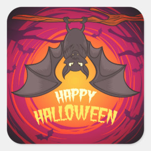 Adesivo Quadrado Stickers Halloween
