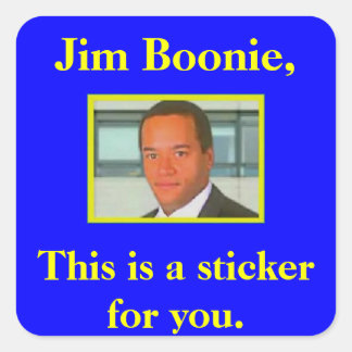 Adesivo Quadrado Stickers para Jim Boonie