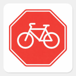 Adesivo Quadrado Stop vélo 