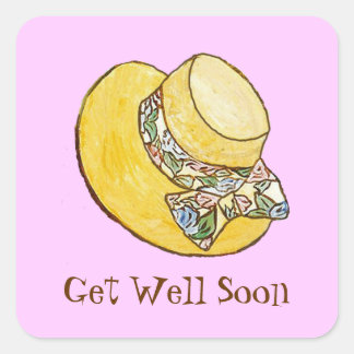 Adesivo Quadrado Straw Hat Fica Bem Vestido