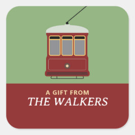 ADESIVO QUADRADO STREETCAR (VERMELHO)