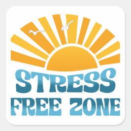 Adesivo Quadrado Stress Free Zone