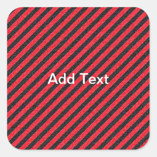 Adesivo Quadrado Stripes Diagonais Finas Vermelhas Pretas
