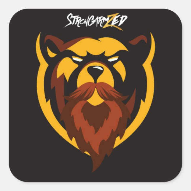 Adesivo Quadrado Strongarm Zed Twitker (Frente)