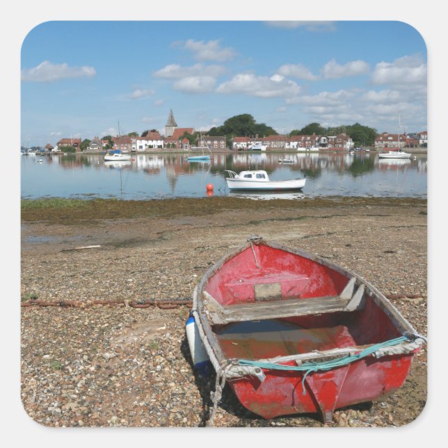Adesivo Quadrado Stuning Bosham Harbor Inglaterra (Frente)