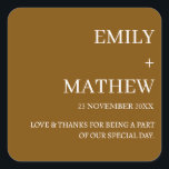 ADESIVO QUADRADO STYLISH MODERN CUSTOMIZED ELEGANT CLASSIC WEDDING<br><div class="desc">CUSTOM NAME MINIMAL MONOGRAM BLACK & WHITE  TYPOGRAPHY WEDDING NAPKINS PERSONALIZED NAME CUTE WEDDING STICKER 
STYLISH MODERN CUSTOMIZED ELEGANT CLASSIC WEDDING SQUARE STICKER</div>