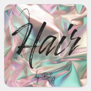 Adesivo Quadrado Stylist para o cabelo holográfico