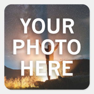Adesivo Quadrado Sua Foto Aqui