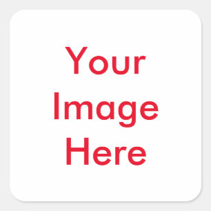 Adesivo Quadrado Sua imagem personalizada