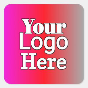 Adesivo Quadrado Sua Logo Aqui – Negócios Personalizados