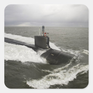 Adesivo Quadrado submarino de ataque do Virgínia-class