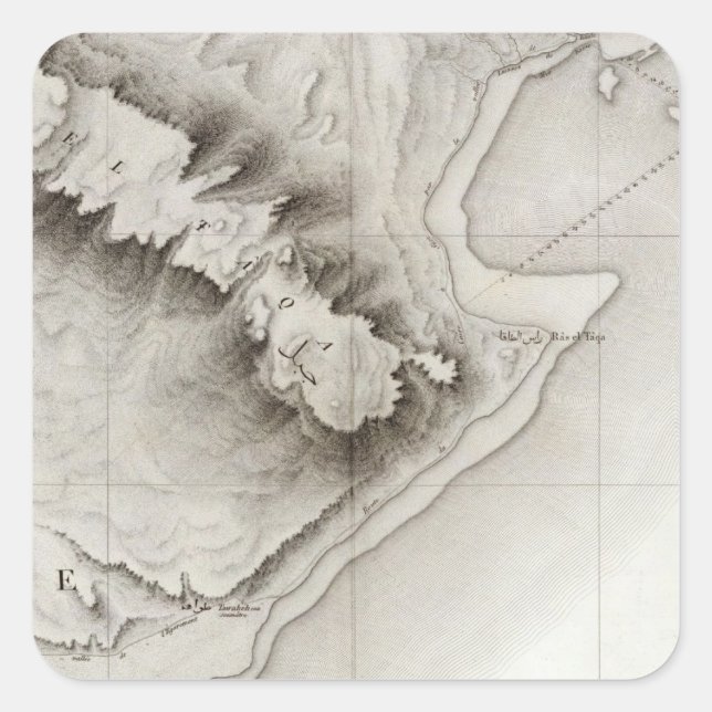 Adesivo Quadrado Suez, Egito (Frente)