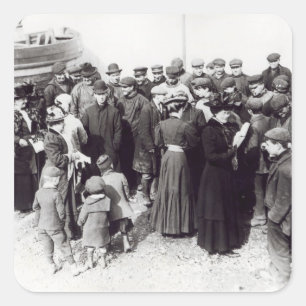 Adesivo Quadrado Suffragettes em Hastings, 1908
