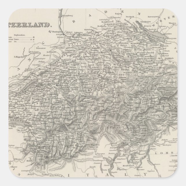 Adesivo Quadrado Suiça 15 (Frente)