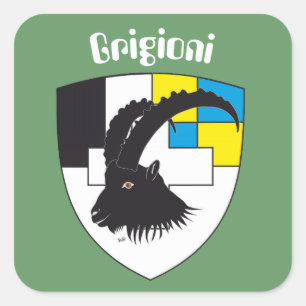 Adesivo Quadrado Suíça Suisse Svizzera Svizra Switzerland Kleber