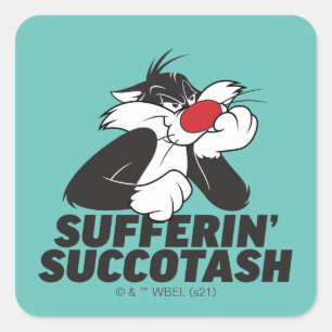 Adesivo Quadrado Sulking SYLVESTER™ "Soffferin' Succotash"