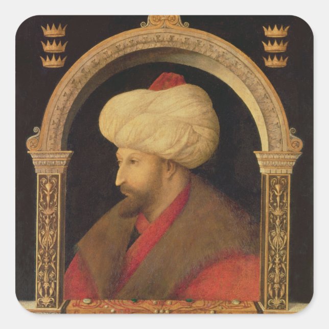 Adesivo Quadrado Sultan Mehmet II 1480 (Frente)
