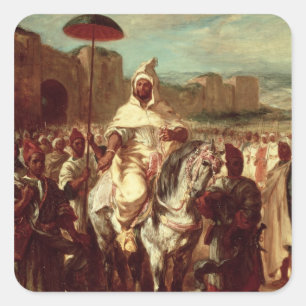 Adesivo Quadrado Sultão de Abd AR-Rahman de Marrocos