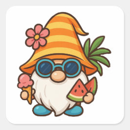 Adesivo Quadrado Summer Gonk