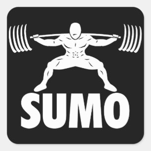 Adesivo Quadrado SUMO SQUAT - Motivação de levantamento