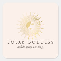 Sun Goddese Girl Logo Spray Tanning Salon Pink