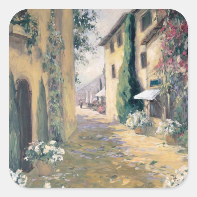 Adesivo Quadrado Sunlit Villa I (Frente)