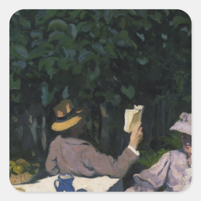 Adesivo Quadrado Sunny Morning, 1905 (Frente)