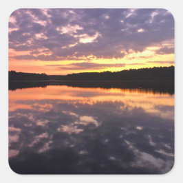 Adesivo Quadrado Sunrise Over Bear Lake