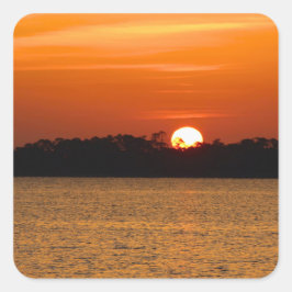 Adesivo Quadrado Sunrise Over Perdido Bay