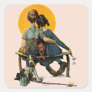 Adesivo Quadrado Sunset