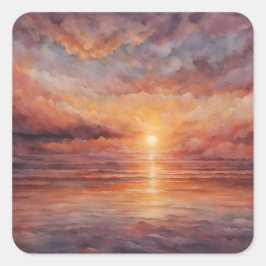 Adesivo Quadrado Sunset
