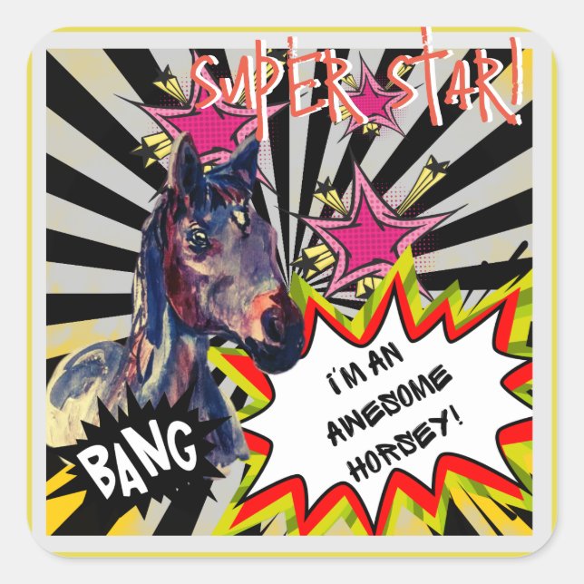 Adesivo Quadrado super estrela Jamie BRHM (Frente)