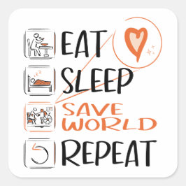 Adesivo Quadrado "Supercuidadores/Assistentes de Enfermagem" salvan