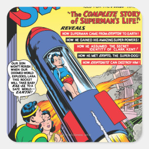 Adesivo Quadrado Superman #146