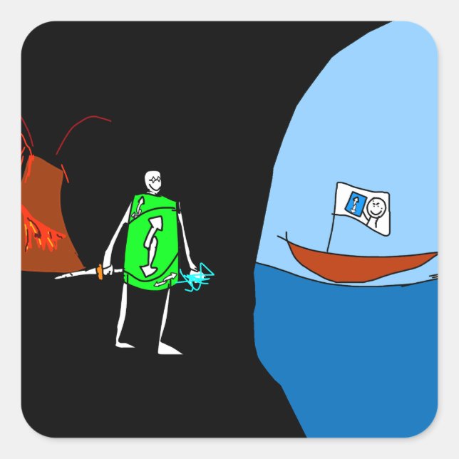 Adesivo Quadrado Supremo (Frente)