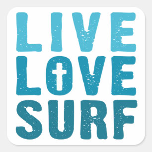 Adesivo Quadrado surf-amor-vivo