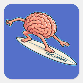 Adesivo Quadrado Surfe Mental