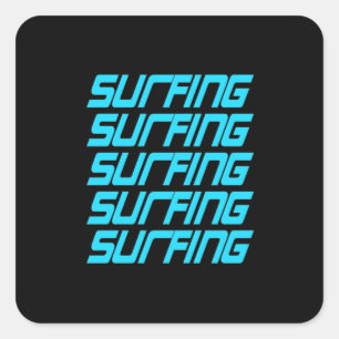 Adesivo Quadrado Surfing