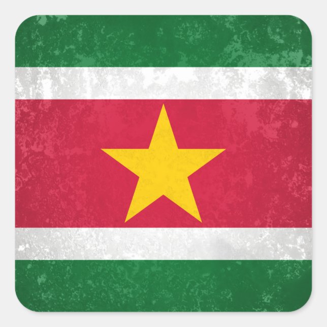 Adesivo Quadrado Suriname (Frente)