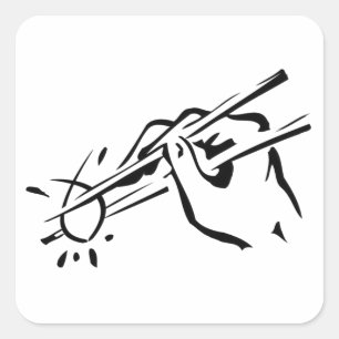 Adesivo Quadrado Sushi ateu! (ichthys)