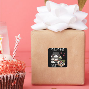 Adesivo Quadrado Sushi Hug em Mão