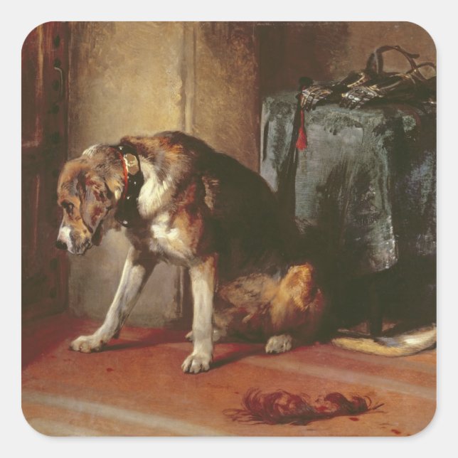 Adesivo Quadrado Suspenso (Frente)