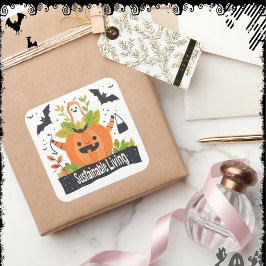 Adesivo Quadrado SustainableLiving | ExDesigner | Halloween