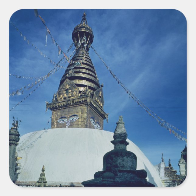 Adesivo Quadrado Swamyambunath Stupa (Frente)