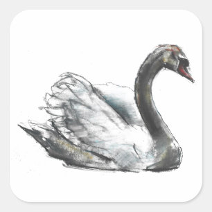Adesivo Quadrado Swan
