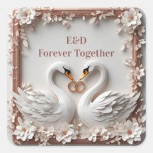 🕊️ Swan Heart Floral Frame Wedding Collection 🕊️